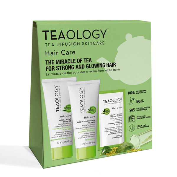 Teaology Matcha Repair Hair Care Kit | Zestaw TRY ME produktów do włosów