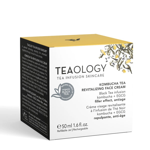 Teaology Kombucha Tea Revitalizing Face Cream | Rewitalizujący krem do twarzy | Słoiczek + wkład 50ml