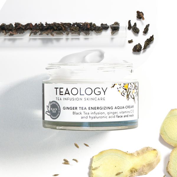 Teaology Ginger Tea Energizing Aqua-Cream - lekki krem nawilżający o żelowej konsystencji