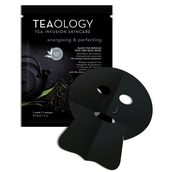 Teaology Black Tea Miracle Face and Neck Mask | Energizing & Perfecting - maseczka na twarz i szyję