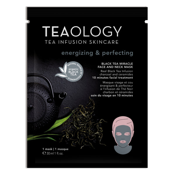 Teaology Black Tea Miracle Face and Neck Mask | Energizing & Perfecting - maseczka na twarz i szyję