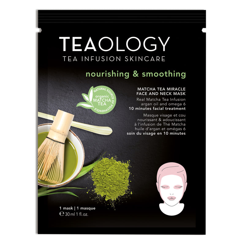Teaology Matcha Tea Miracle Face and Neck Mask | Nourishing & Smoothing