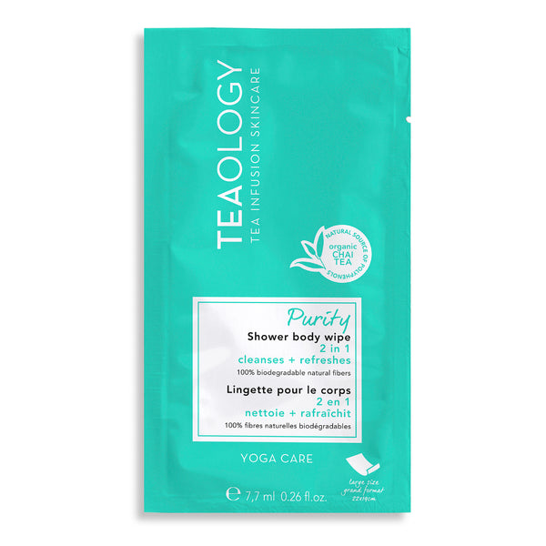 Teaology Purity Shower Body Wipe  - odświeżające chusteczki do ciała