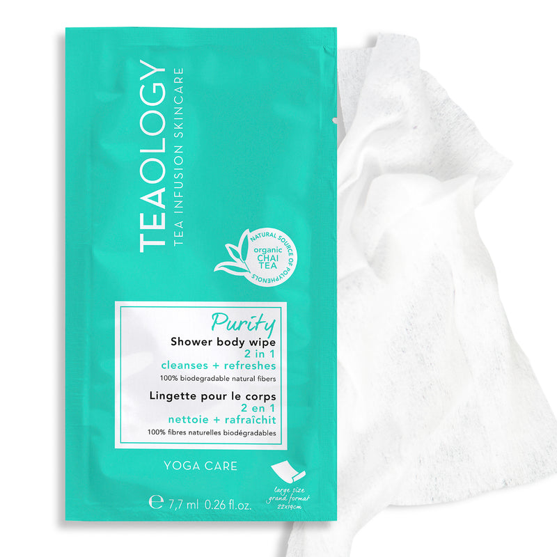 Teaology Purity Shower Body Wipe  - odświeżające chusteczki do ciała