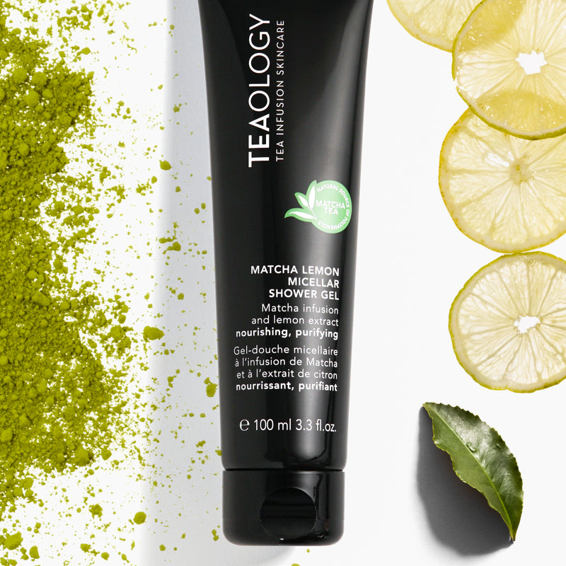 Teaology Matcha Lemon Micellar Shower Gel - żel pod prysznic o zapachu cytryny z naparem z herbaty