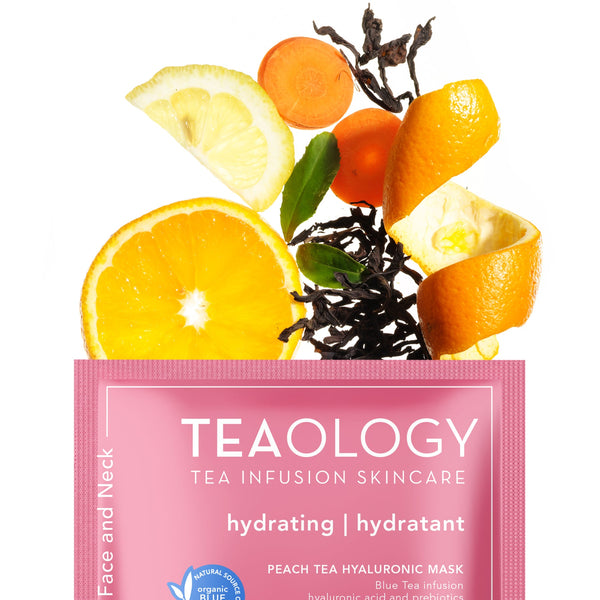 Teaology Peach Tea Hyaluronic Mask - nawilżająca maseczka do twarzy i szyi